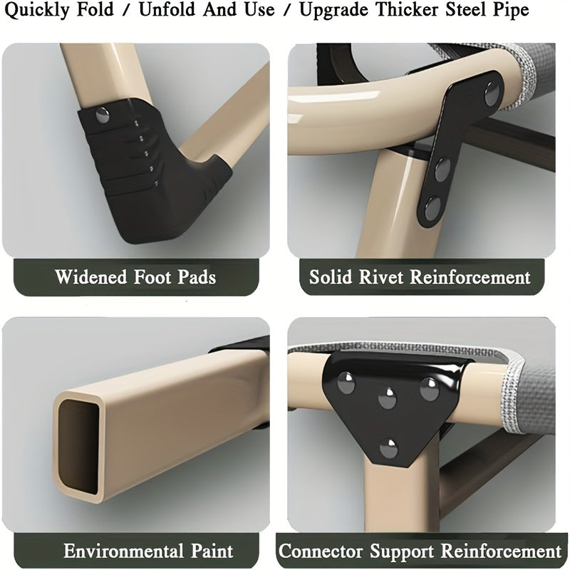 Gray Fabric Upholstery, Headrest and Armrests | Multi-Level Adjustment for Office Naps, Bedroom - Maximus Echo