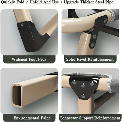 Gray Fabric Upholstery, Headrest and Armrests | Multi-Level Adjustment for Office Naps, Bedroom - Maximus Echo
